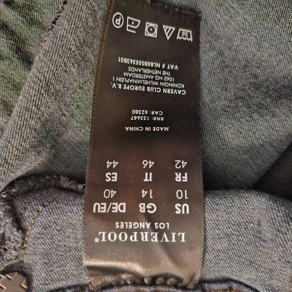 Liverpool crop straight leg jeans. Size 10/30. #866 - Picture 6 of 7